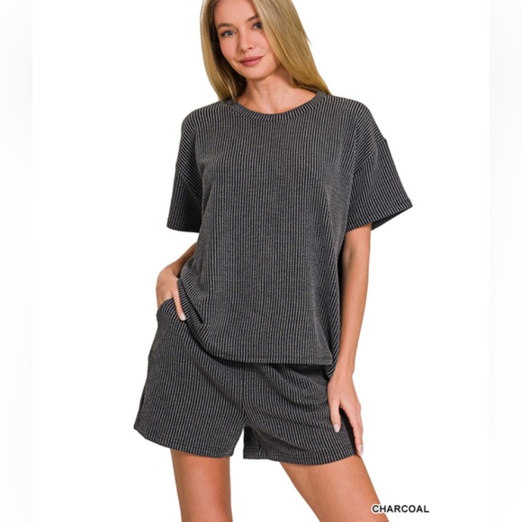 Zenana Outfitters Pants - Zenana Outfitters Charcoal Women Shorts
